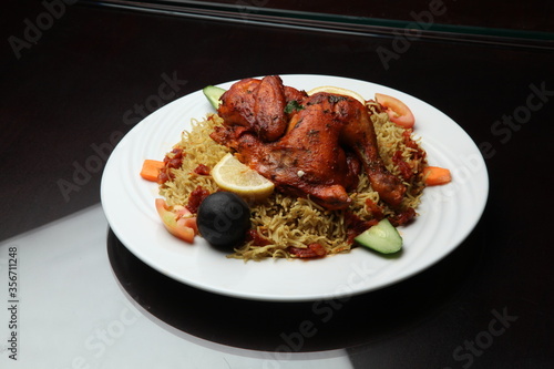 Arabic Traditional chicken mandi manthi