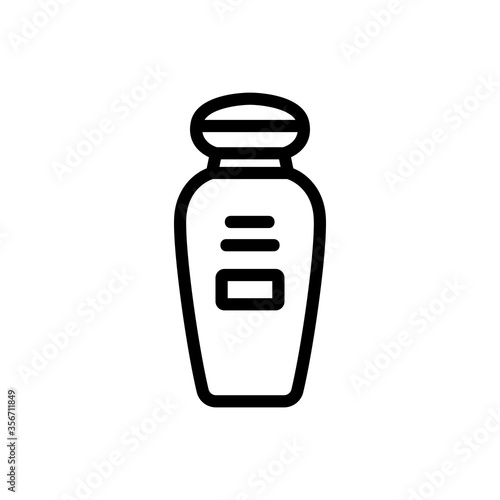 makeup remover cosmetic lotion icon vector. makeup remover cosmetic lotion sign. isolated contour symbol illustration