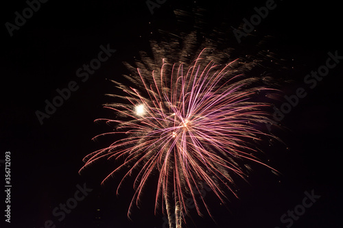 New Year s Eve fireworks  St. Pauli Landing Stages  Hamburg Germany  Europe