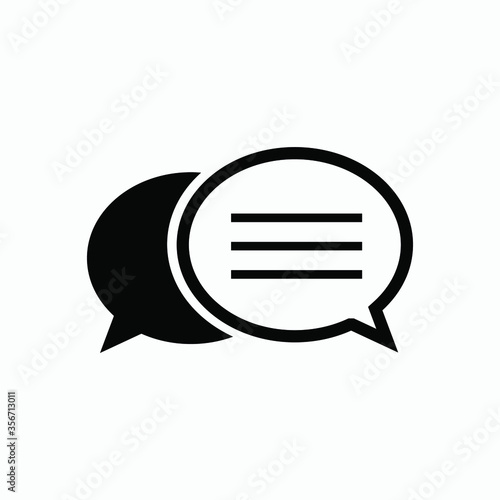 talk ballon icon vector