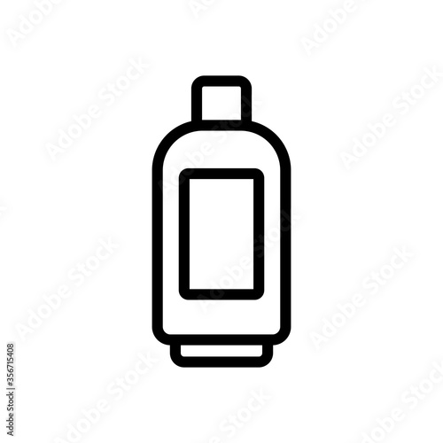 makeup remover gel bottle icon vector. makeup remover gel bottle sign. isolated contour symbol illustration