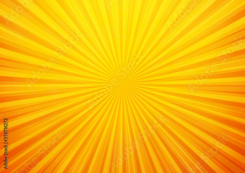 Bright orange and yellow rays background
