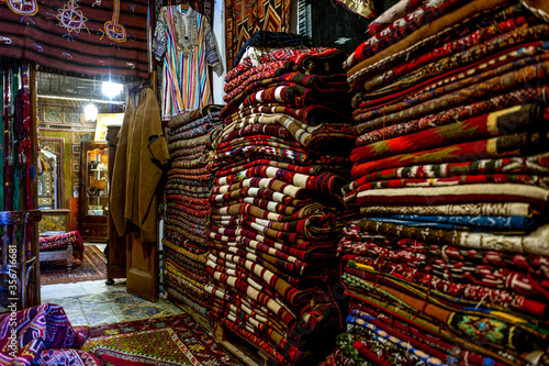 North Africa. Tunisia. Tunis. Carpets shop