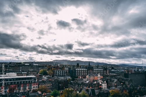 Scotland - Edinburgh. - 11/13/2018:Edinburgh Castle view at the evening