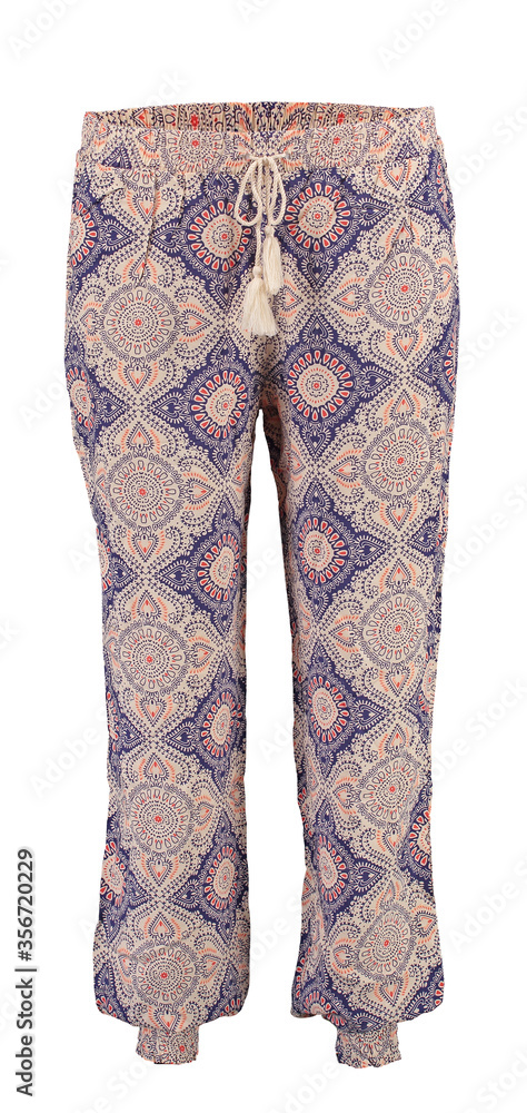 HAREM PANTS WITH FRONT PLEATS BEADS OF LOVE