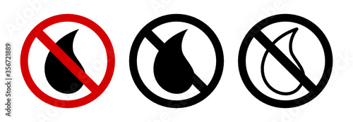 nicht wasserfest Icon