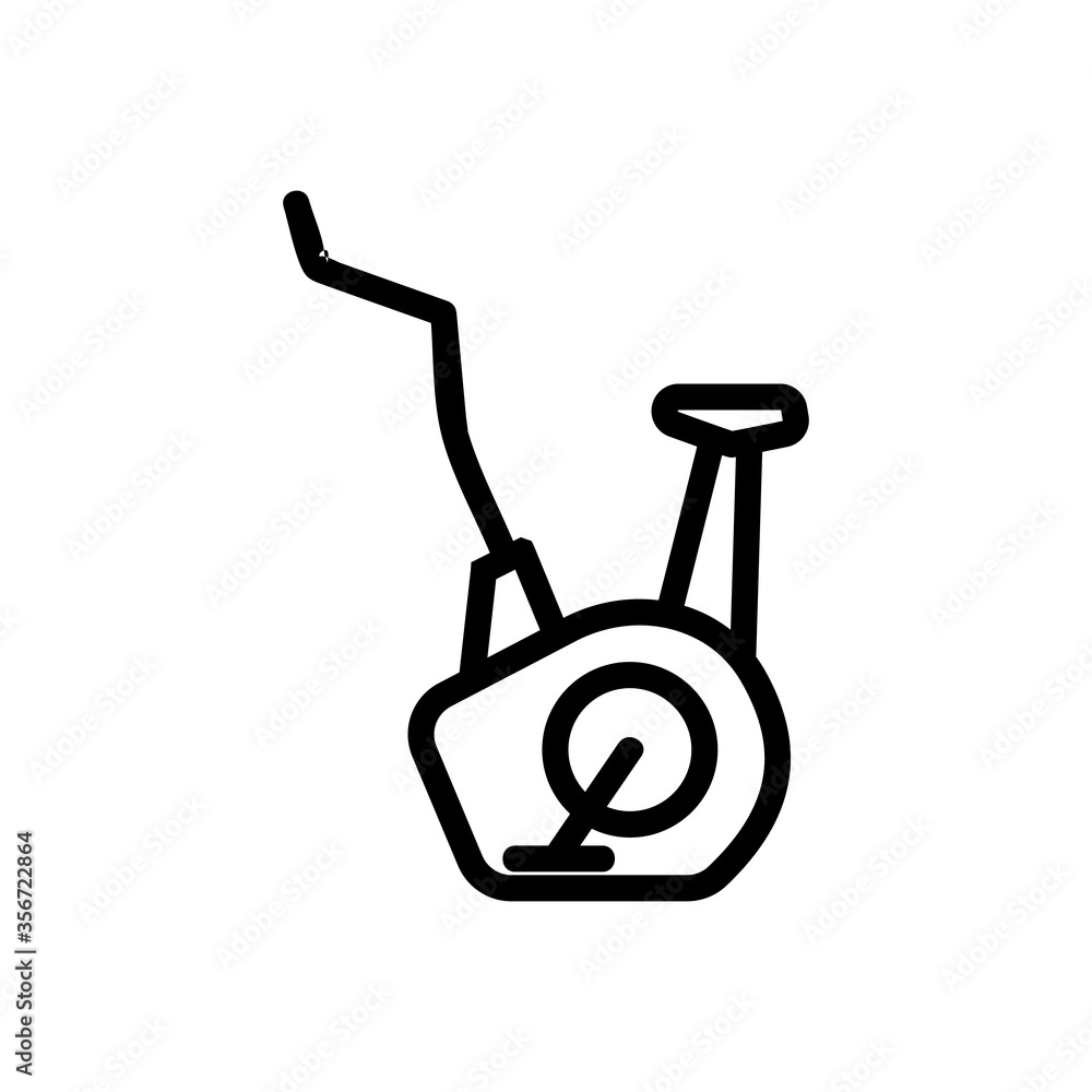 exercise bike cardio gym icon vector. exercise bike cardio gym sign. isolated contour symbol illustration exercise bike cardio gym icon vector. exercise bike cardio gym sign. isolated contour symbol illustration