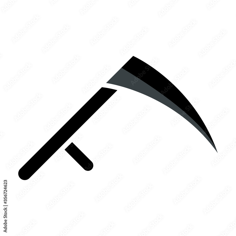 scythe icon design vector template scythe icon design vector template