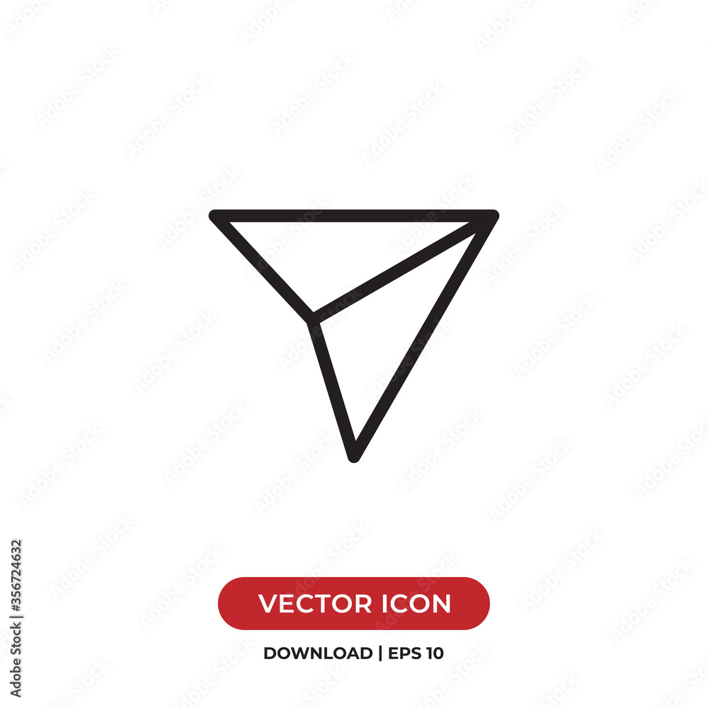 Send icon vector. Simple send sign Send icon vector. Simple send sign