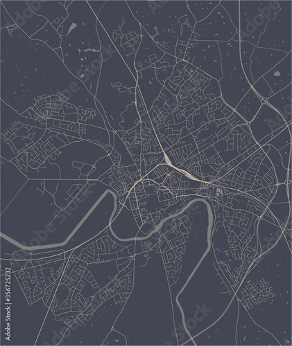 map of the city of Chester, England, UK photo