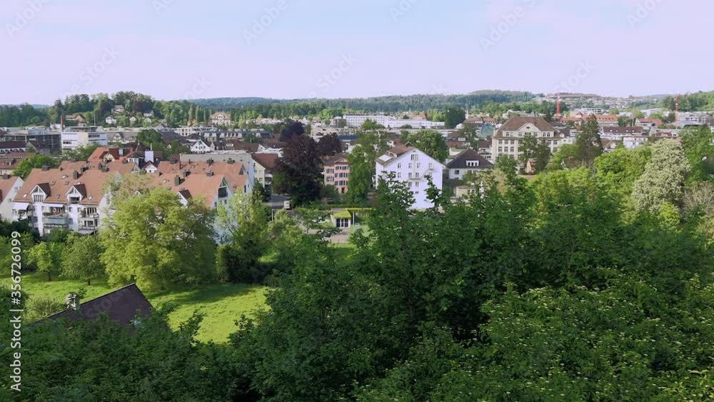 USTER, SWITZERLAND - MAY 7, 2020: With over 35,000 inhabitants, Uster is the third largest city in the canton of Zurich USTER, SWITZERLAND - MAY 7, 2020: With over 35,000 inhabitants, Uster is the third largest city in the canton of Zurich