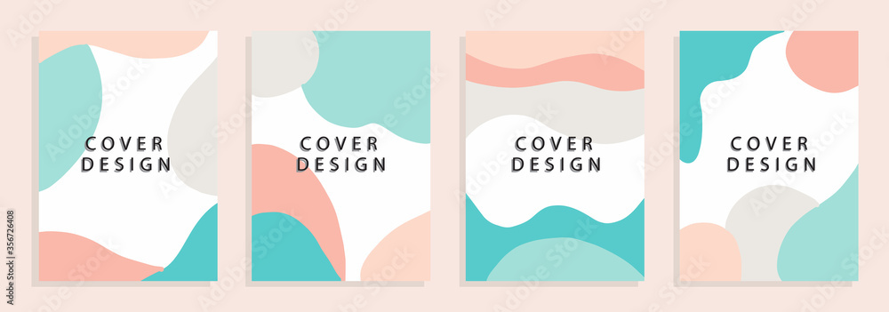 Plakat Social media banners with geometric artistic abstract, Vector illustration.