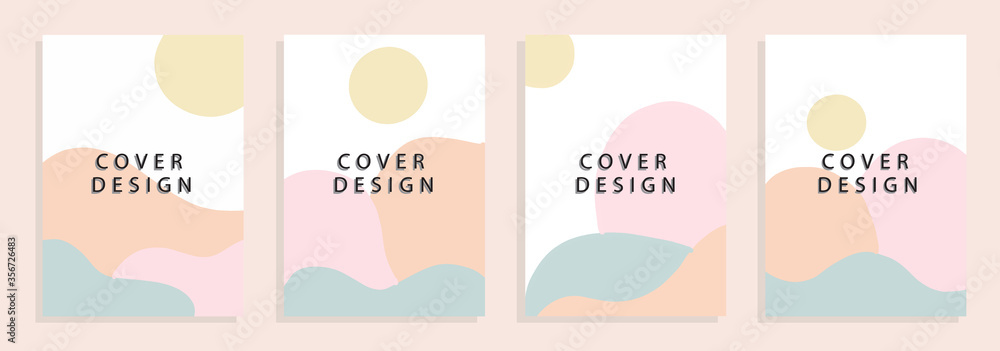 Fototapeta Social media banners with geometric artistic abstract, Vector illustration.