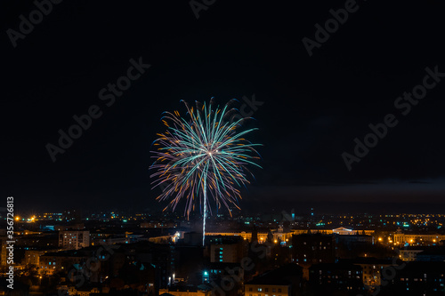 fireworks over the night city © littleboy72