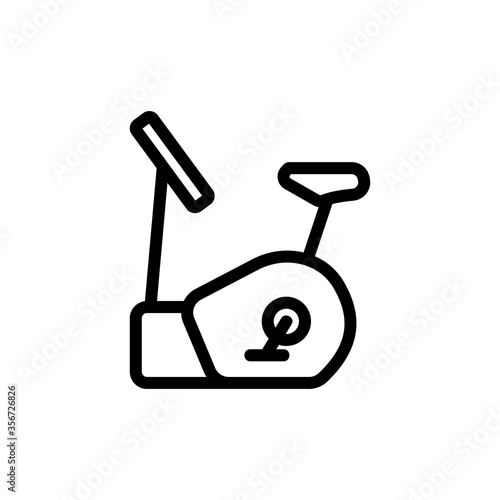 exercise bike sport equipment icon vector. exercise bike sport equipment sign. isolated contour symbol illustration