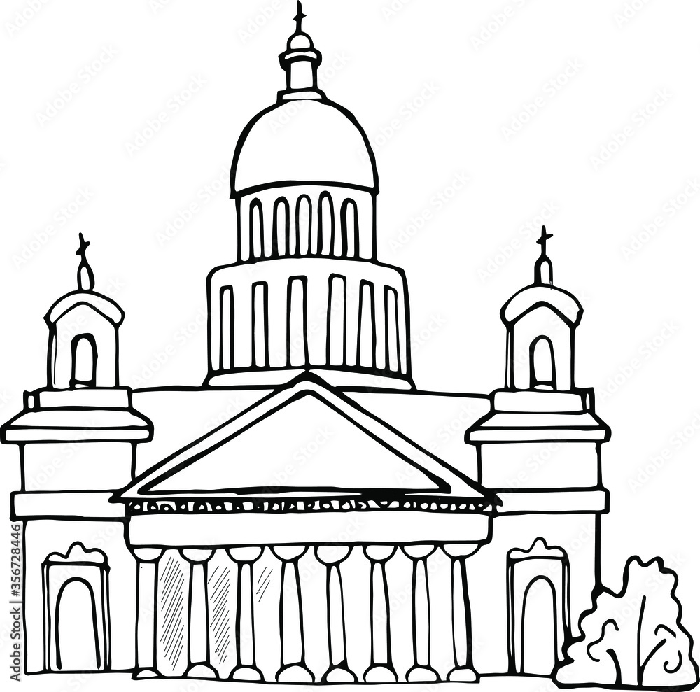 Saint Isaac's Cathedral. Petersburg Architecture