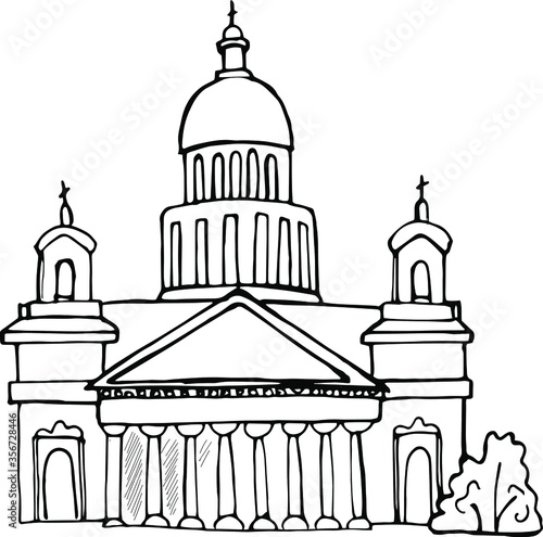 Saint Isaac's Cathedral. Petersburg Architecture