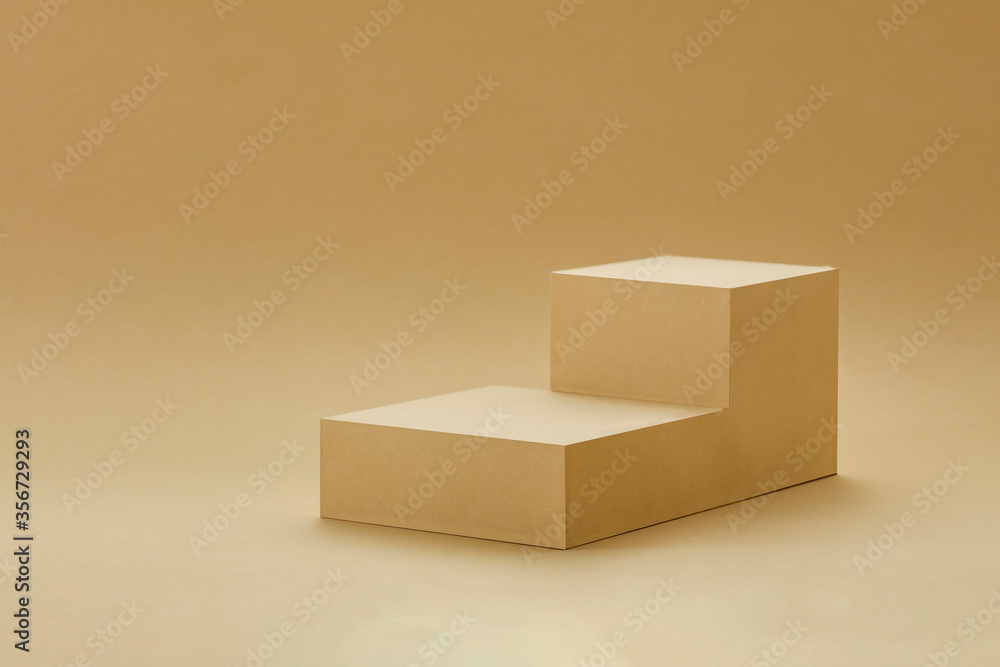 Minimalistic background made of paper components in a moody color and free space for an advertising product Minimalistic background made of paper components in a moody color and free space for an advertising product