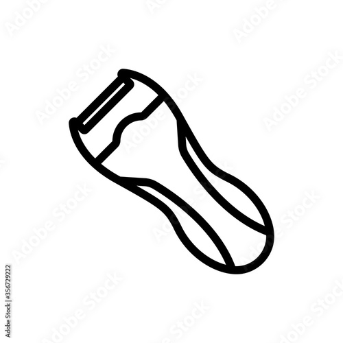 epilator smooth skin device icon vector. epilator smooth skin device sign. isolated contour symbol illustration