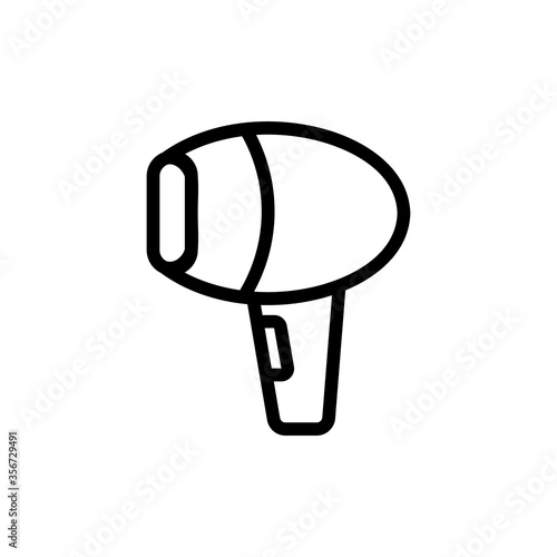 epilator female bodycare gadget icon vector. epilator female bodycare gadget sign. isolated contour symbol illustration