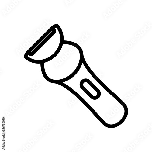 epilator electronic body care device icon vector. epilator electronic body care device sign. isolated contour symbol illustration