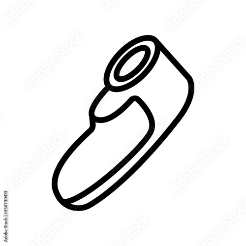 epilator bodycare tool icon vector. epilator bodycare tool sign. isolated contour symbol illustration