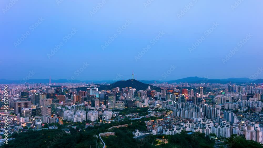 Seoul city and namsan Seoul tower in South Korea. Seoul city and namsan Seoul tower in South Korea.