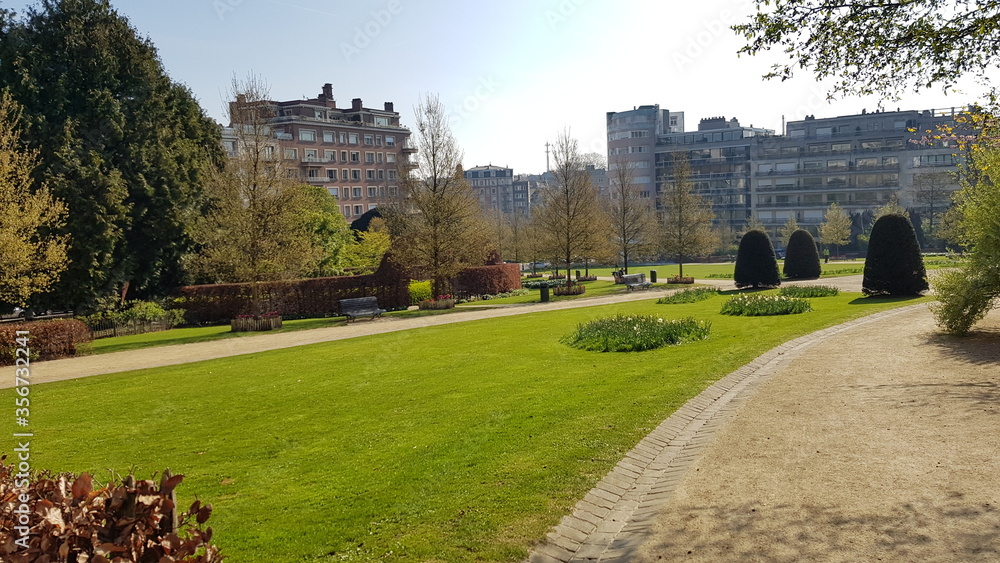 Ixelles Ponds, Ixelles, Brussels, Belgium, park