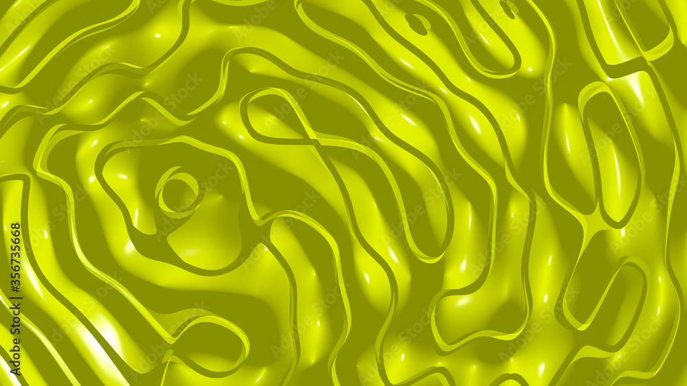 Uniform 3D abstract background of simple patterns of Chartreuse (traditional) color with lighting and shadows for various Uniform 3D abstract background of simple patterns of Chartreuse (traditional) color with lighting and shadows for various