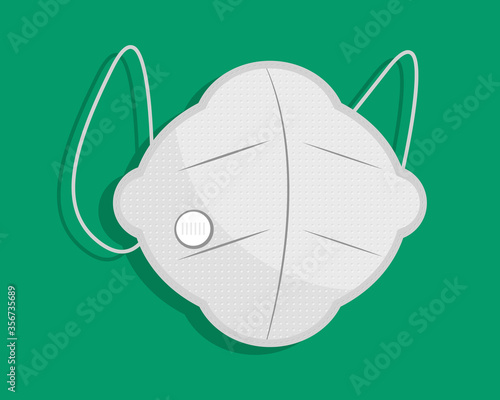 Coronavirus Protection Medical Mask Concept, Realistic Premium Vector Illustration.