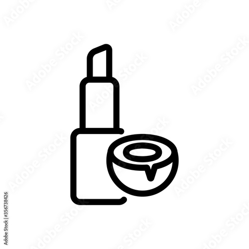 coconate pomade icon vector. coconate pomade sign. isolated contour symbol illustration