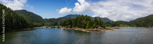 Wallpaper Mural Beautiful Panoramic View of Snug Cove in Bowen Island during a sunny and cloudy day. Located in Howe Sound, near Vancouver, British Columbia, Canada. Torontodigital.ca