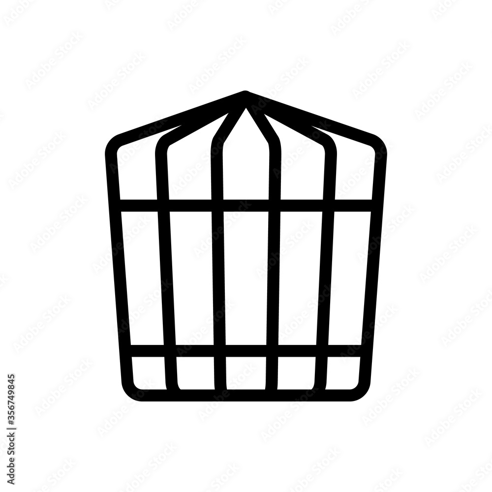 cage for domestic pigeon bird icon vector. cage for domestic pigeon bird sign. isolated contour symbol illustration cage for domestic pigeon bird icon vector. cage for domestic pigeon bird sign. isolated contour symbol illustration