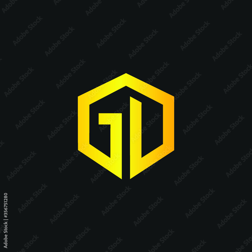 Initial Letter GD Logo Design Vector Template. Creative Linked Alphabetical GD Logo Vector Initial Letter GD Logo Design Vector Template. Creative Linked Alphabetical GD Logo Vector