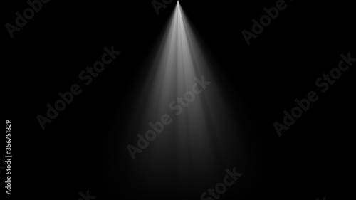 stage spotlight on black background