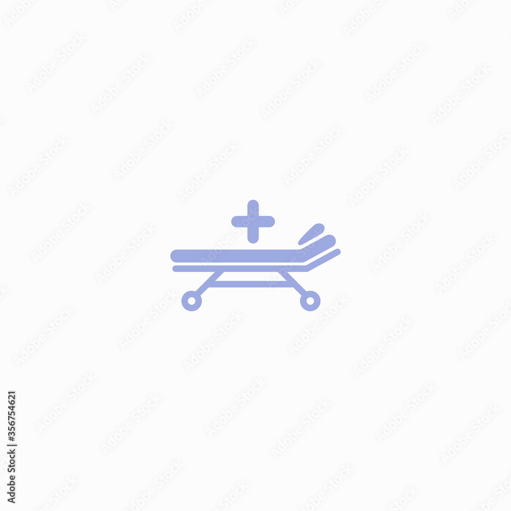 stretcher bed icon flat vector logo design trendy stretcher bed icon flat vector logo design trendy