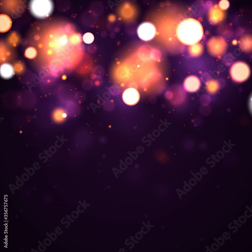 Colorful lights bokeh