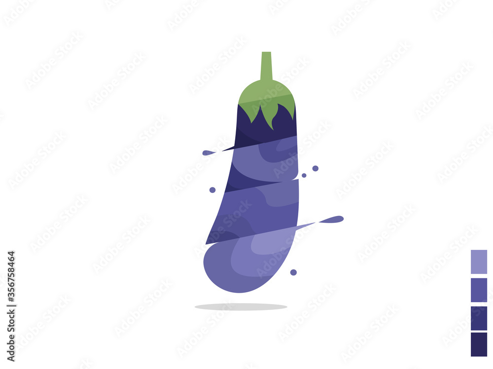 abstract eggplant vector illustration abstract eggplant vector illustration