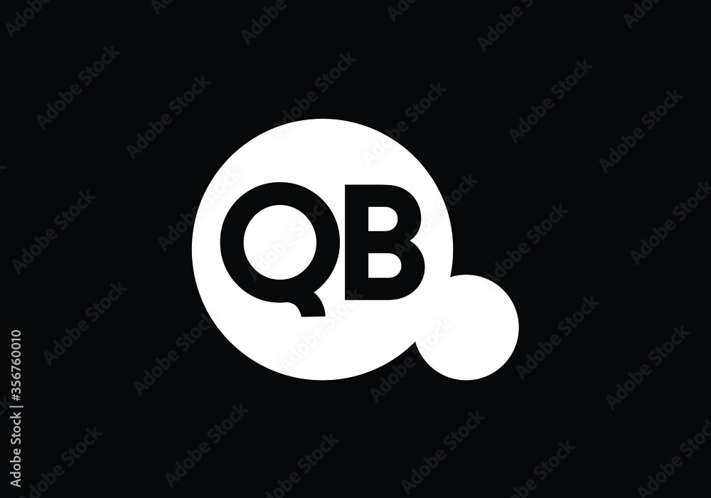 Initial Monogram Letter Q B Logo Design Vector Template. Q B Letter Logo Design Initial Monogram Letter Q B Logo Design Vector Template. Q B Letter Logo Design