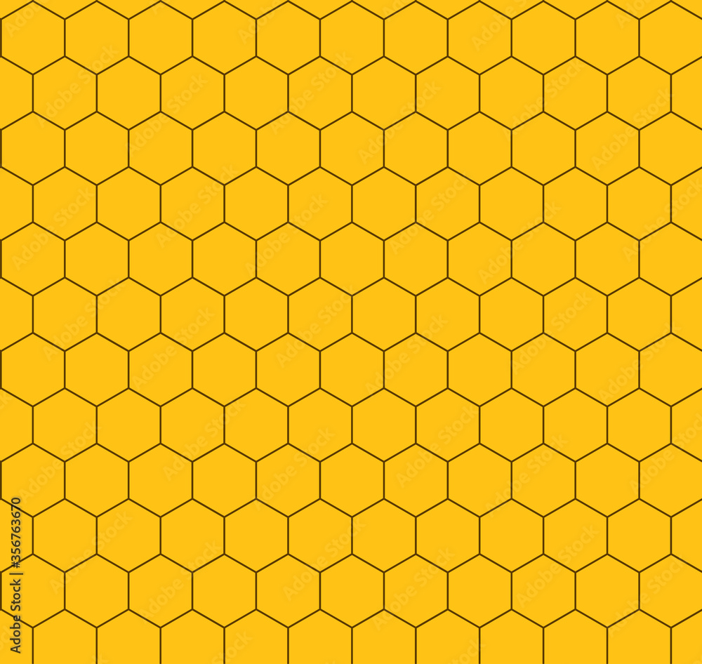 Yellow seamless honeycomb background for design, stock vector illustration Yellow seamless honeycomb background for design, stock vector illustration