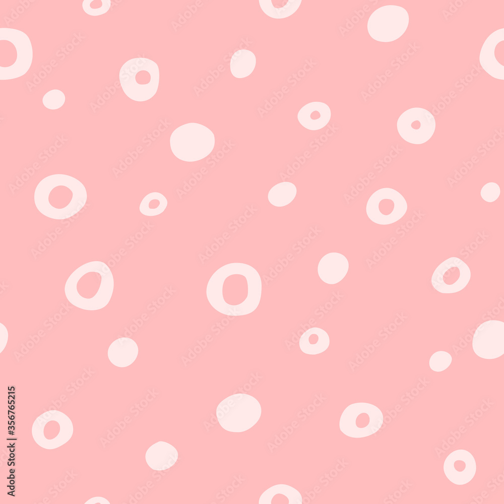 Vector seamless polka dots pattern, hand drawn, doodle style. Design for fabric, wrapping, stationery, wallpaper, textile Vector seamless polka dots pattern, hand drawn, doodle style. Design for fabric, wrapping, stationery, wallpaper, textile