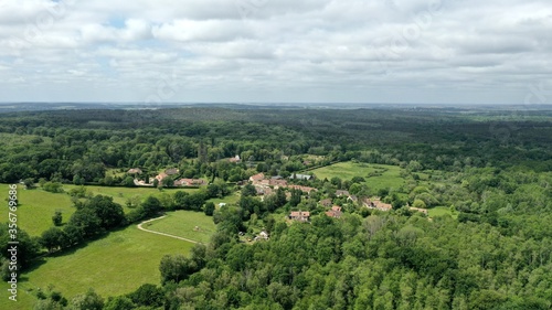 forêt de Rambouillet vue du ciel