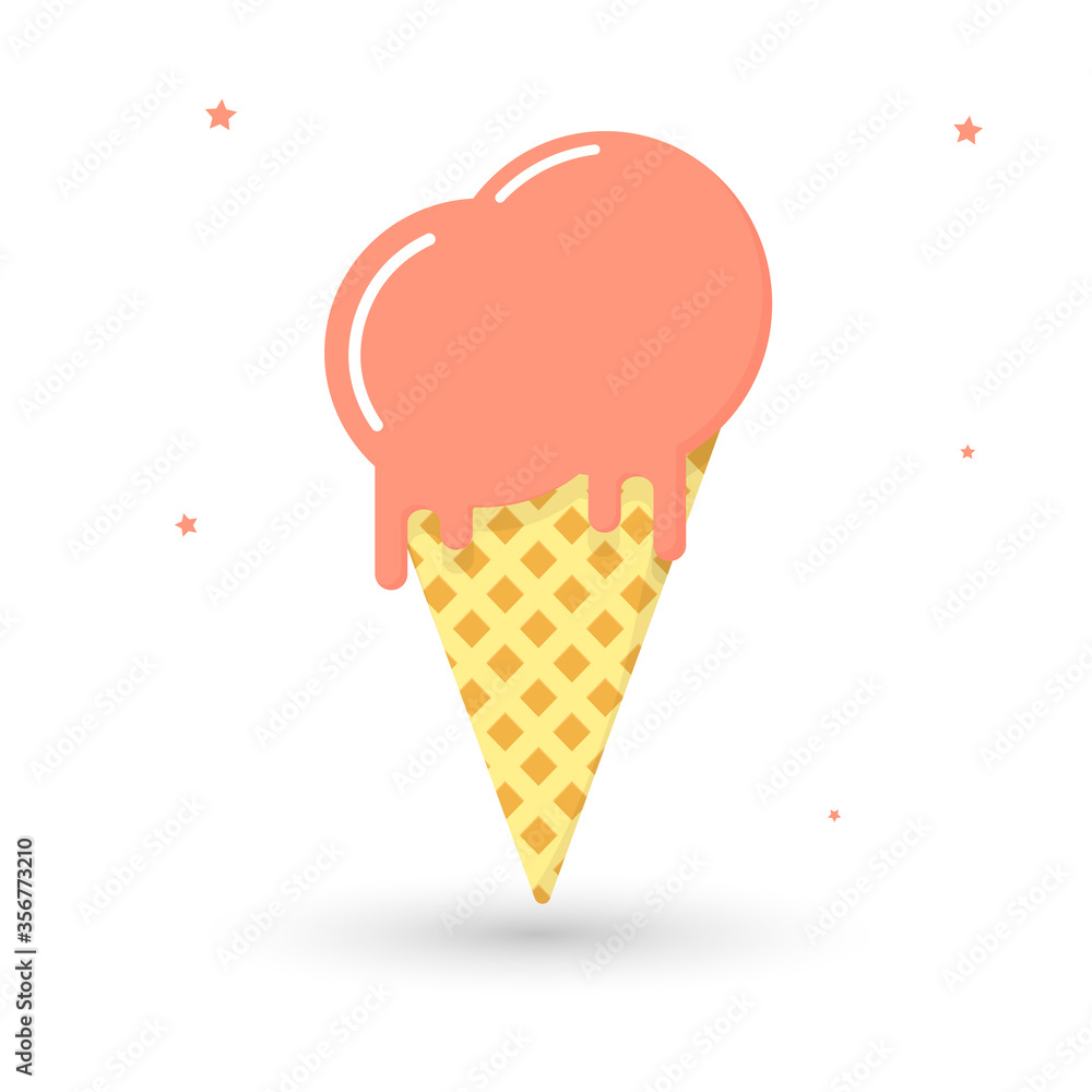 Ice Cream icon, graphic design template, vector illustration Ice Cream icon, graphic design template, vector illustration