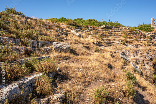 The remaining from Sillyon, which was an important fortress and city near Attaleia in Pamphylia, on the southern coast of modern Turkey.
