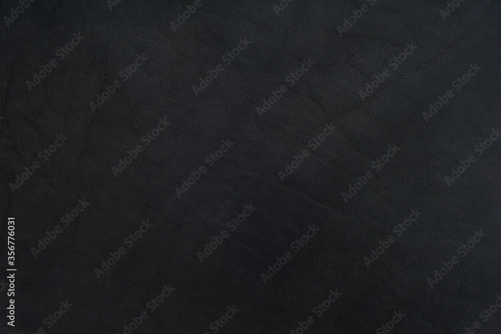 Photo texture black genuine leather