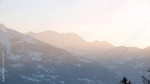 Sunset In The Mountains