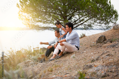 three generations together