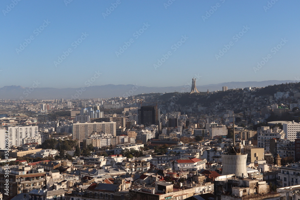view of the city Algiers and it's buildings 