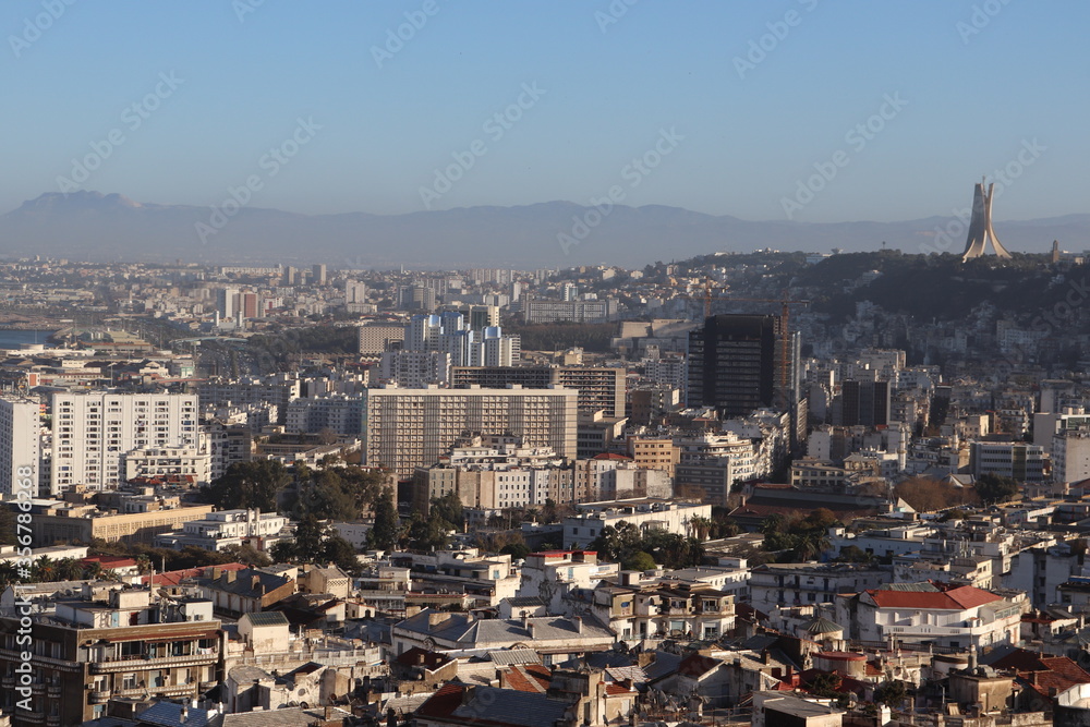 view of the city Algiers and it's buildings 