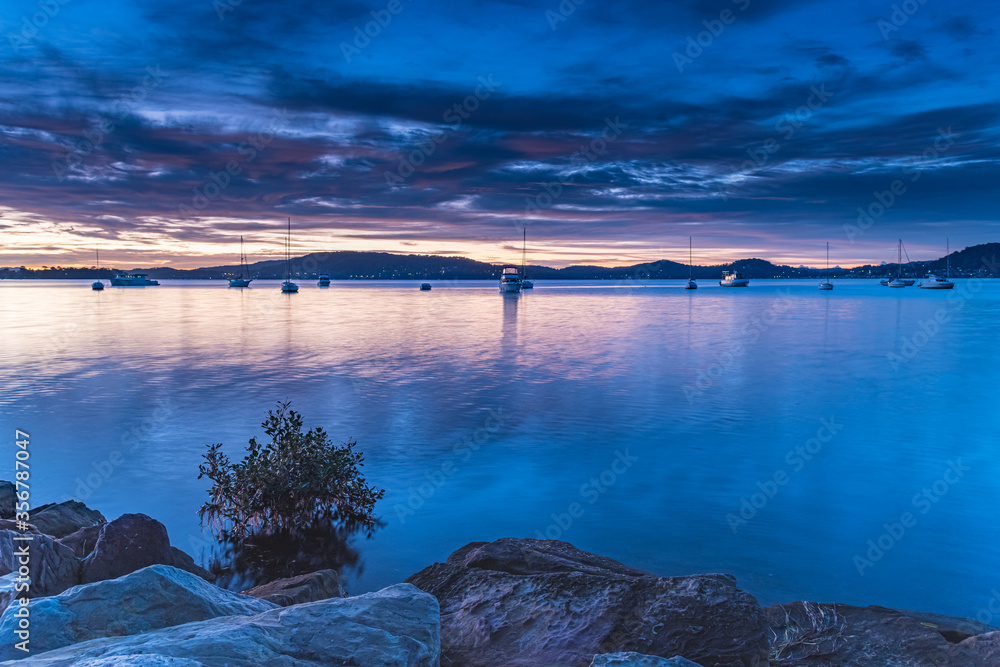 Sunrise and High Cloud over the Bay